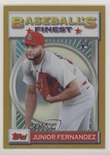2020 Topps Finest Flashbacks Gold Refractor 12/50 Junior Fernandez #176 06i8
