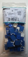 (24-PACK) Panduit CJ6X88TGBU-24 Cat6a 10 Gig Mini-Com Jack, BLUE ~STSI
