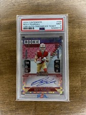 RICKY PEARSALL PSA 9 2024 CONTENDERS #109 VARIATION CRACKED ICE AUTO RC 4/23
