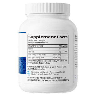 99% Pure EPA Softgels: Vinsic High-Potency Omega-3 for Cholesterol*, 30Ct