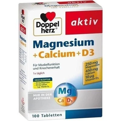 DOPPELHERZ Magnesium+Calcium+D3 Tabletten 100 St PZN 773216