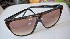 Laura Biagiotti Oversized Sunglasses Vintage 1986 W Case Tortoise Bottom New