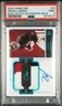 2022 Panini One #31 Drake London Dual Patch Autograph-Blue SN# 01/75 PSA 9