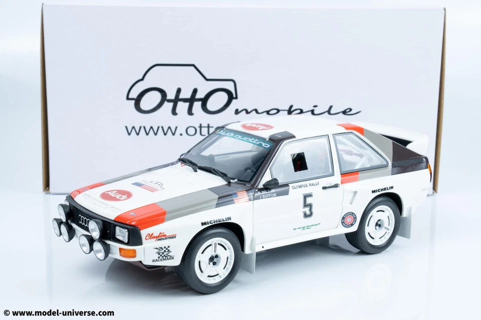 Otto Mobile - Audi Sport Quattro 1:18 blanco J.Buffum Olympus Rally 1986 - Lim... Foto 3 de 4