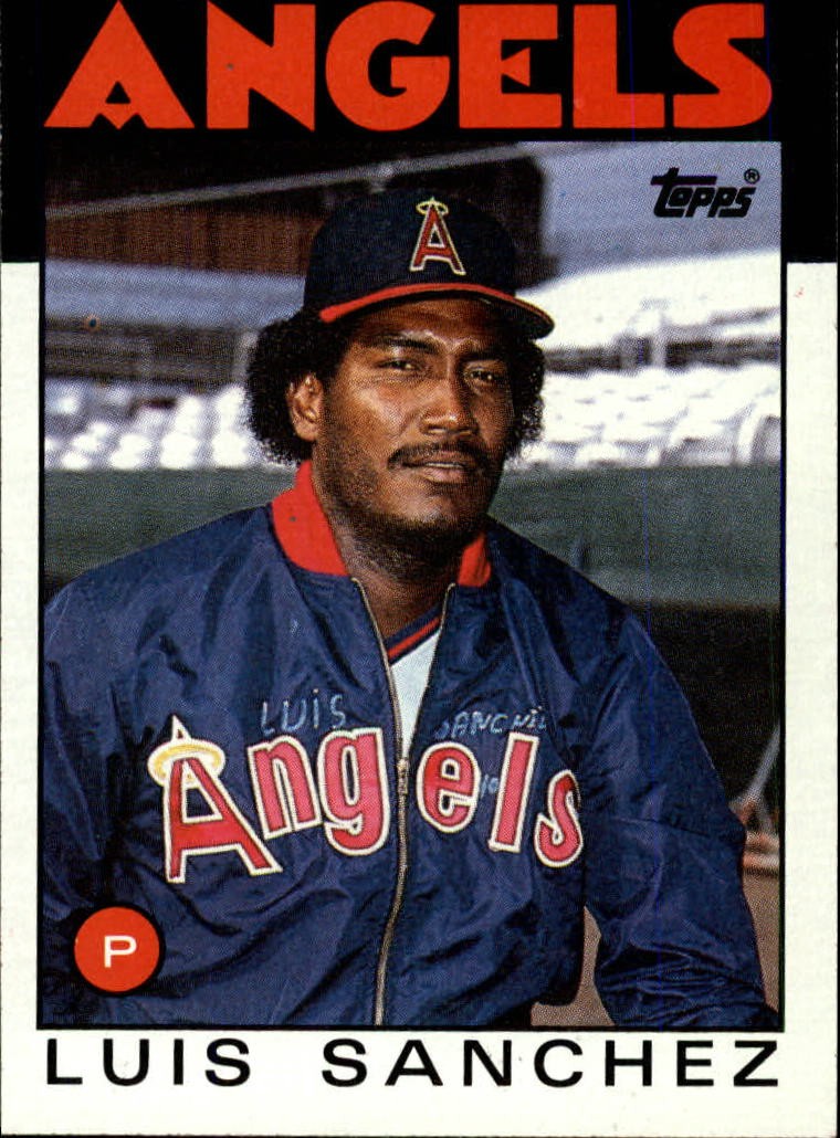 1986 Topps #124 Luis Sanchez - BB