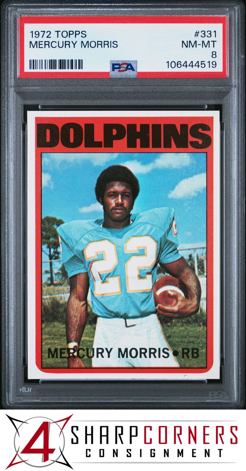 Mercury Morris trading card