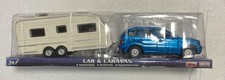   Car & White Caravan Vehicle Play Fun Toy Kids Children