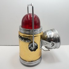 Pifco Motorists Camping Dome Lantern Lamp Bike Lamp Vintage GOLD RED WHITE