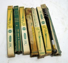 Vintage Fletcher Gold Tip Glass Cutters Lot Of 7 and The Original Box