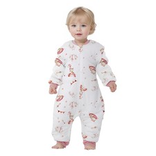 Sleep Sack with Legs, 2.5 TOG Cotton Wearable Blanket Detachable Sleeves  2-...