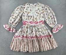 La Fuori Women’s Size Medium Colorful Silk Summer Dress Sustainable Fashion NWT