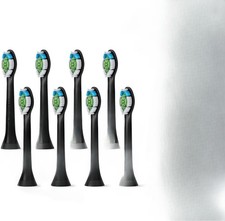 8x Packs Black W2 for Philips Sonic DiamondClean Toothbrush Heads