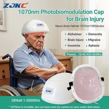 1070nm NIR Light Therapy Helmet PBM Neurofeedback Device for Mental Wellness