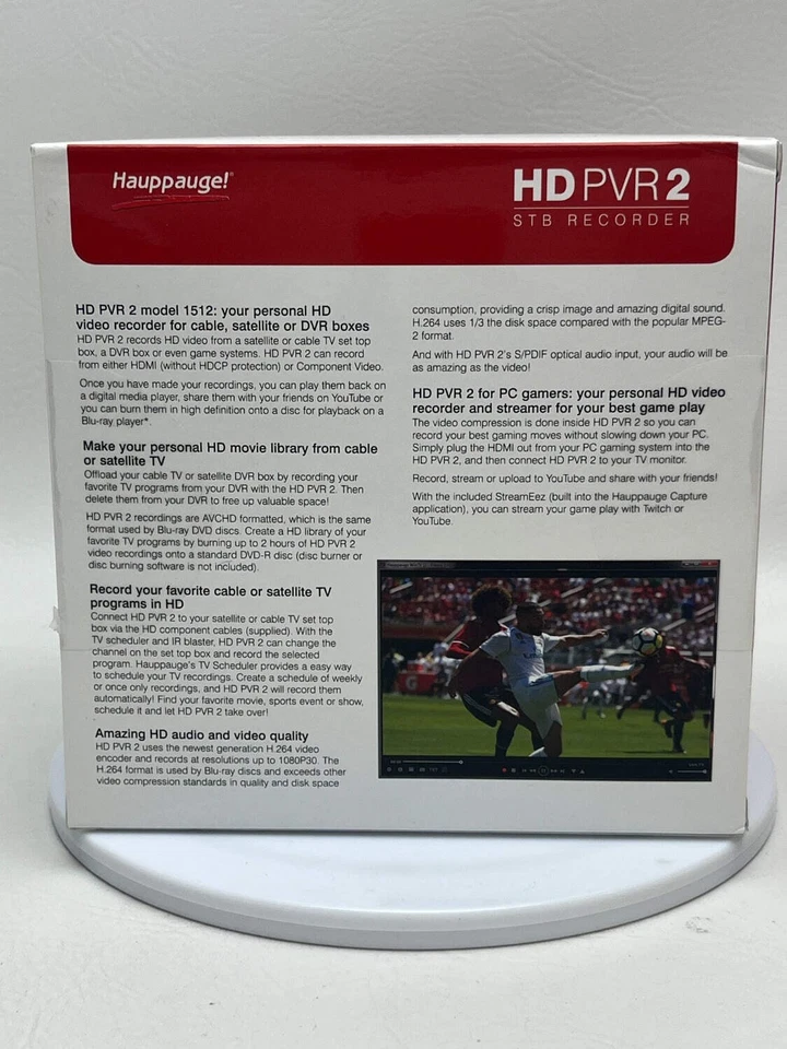 New Hauppauge HD PVR 2 Model 1512 1080p Video Game Capture Device - Image 2 of 4
