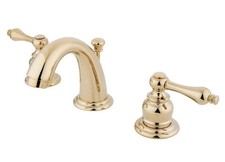 Kingston Brass KB912AL Victorian Mini Widespread Lavatory Faucet Brass Pop-Up