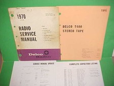 1970 Camaro Chevelle El Camino Firebird 442 Gs Delco 8-track Tape Service Manual 1970 Camaro Chevelle El Camino Firebird 442 Gs Delco 8-track Tape Service Manual