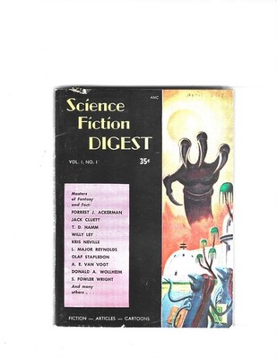 Science Fiction Digest Pulp Vol 1 # 1 1954 RARE (VG) AE Van Vogt and Others
