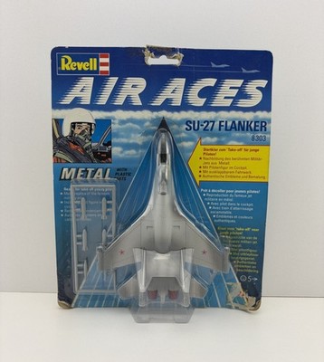 Revell Metal Air Aces SU-27 Flanker OVP 1990 Vintage Jet Sammlerstück RAR Neu