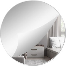12'' round Wall Mirror Tiles High Clear Reflecticon Self Adhesive Acrylic Mirror