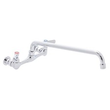 Commercial Kitchen Sink Faucet - No Lead 8" Center Wall Mount Utility Sink Fa...