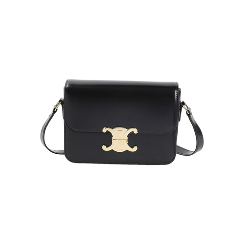 CELINE Teen Triomphe Black Shoulder Bag New & Authentic