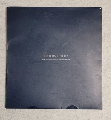 Fishers Finery 19mm 100% Mulberry Silk Pillowcase Queen Natural White (Sealed!)