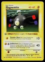 Magnemite 53/102 Base Set 1st Edition Shadowless
