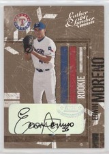 2004 Donruss Leather & Lumber Rookie Silver Signatures Edwin Moreno Auto 0y8t