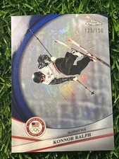 2026 Topps Chrome U.S. Olympic #57 Konnor Ralph Blue Refractor #/150