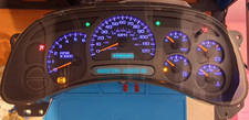  03-04 Silverado Sierra Tahoe Yukon Speedometer Instrument Cluster Blue No Tpms