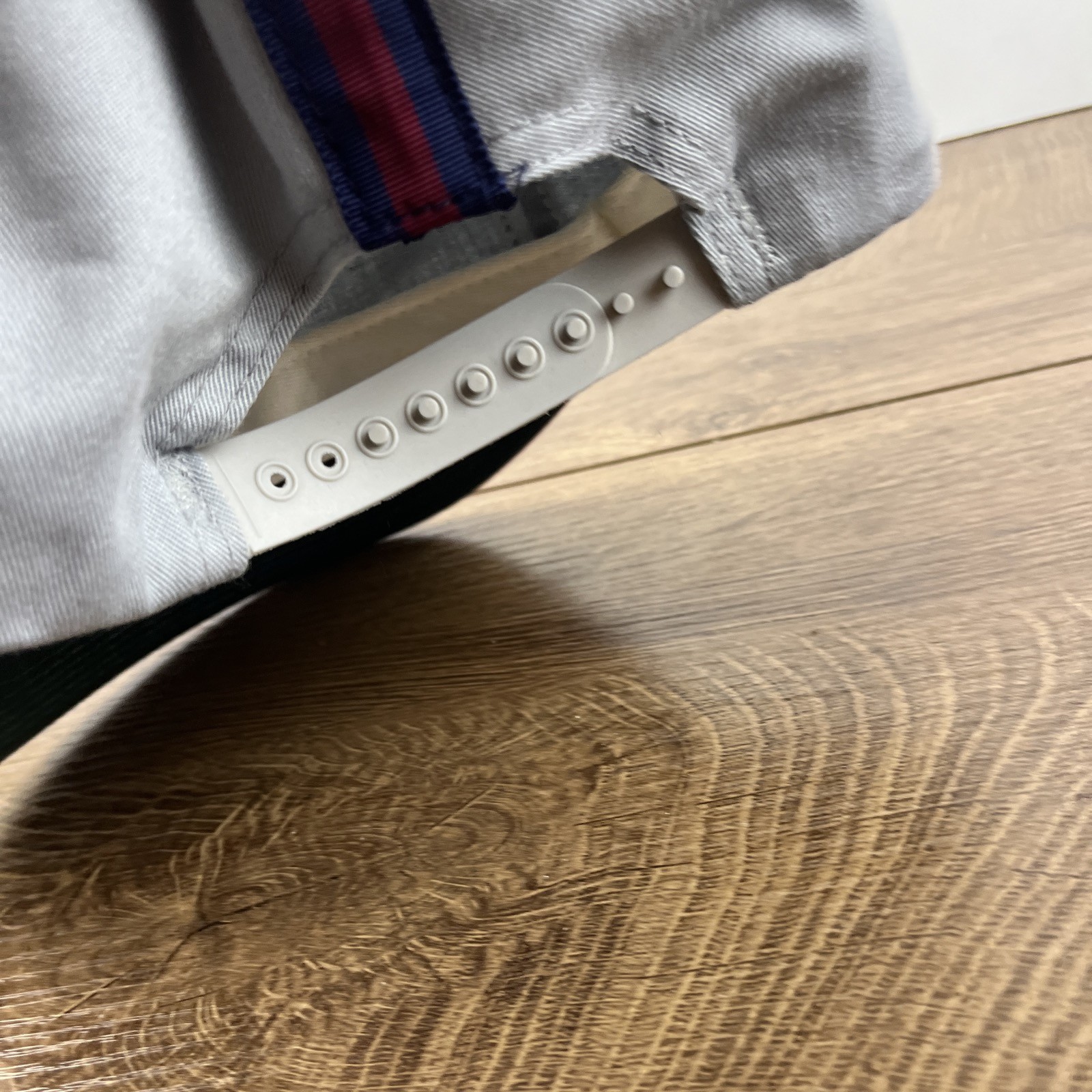 Gray Red Snapback Hat Athletic Adjustable Gray Ad… - image 8