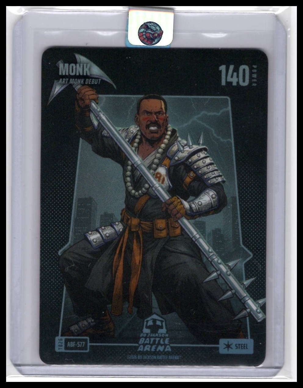 2026 Bo Jackson Battle Arena Monk (Art Monk) Steel Alpha Battlefoil #ABF-577
