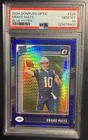 2024 Donruss Optic Drake Maye Blue Hyper Rated Rookie #229 PSA 10 RC Patriots