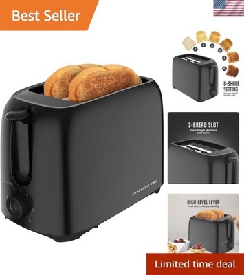 Electric Toaster Machine with 6-Shade Browning Selector Setting, Compact Desi...