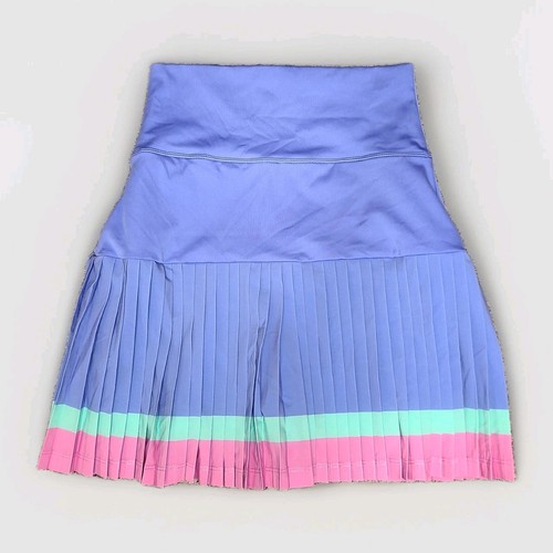 BEACH RIOT Gloria Skirt Skort High Tide Colorblock Purple Pink Green Size Small - Picture 3 of 6