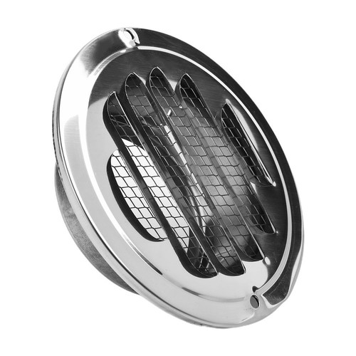 Griglia di ventilazione tonda piatta copertura in metallo cerchio canalizzazione ventilazione ?80 mm 100 mm - Foto 16 di 45