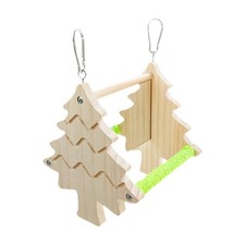 Parrot Double Sided Mirror Stand Hanging Stand Decoration Chewing Exercise