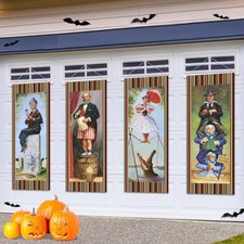 Halloween Decorations Large 4 PCS Haunted Mansion Stretching Portraits
