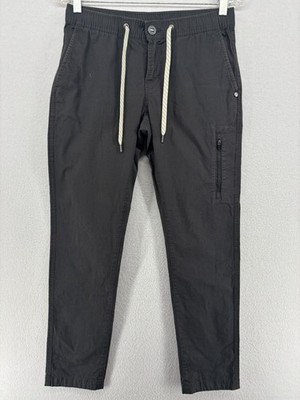 VUORI Pants Mens S Ripstop Utility Tapered Climber Outdoor Elastic Waist Gray
