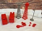 Marx American Airlines Astrojet Airport Set Int'l Jetport Accessories Lot 1960's