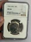 1966 SMS Kennedy Half Dollar NGC MS66