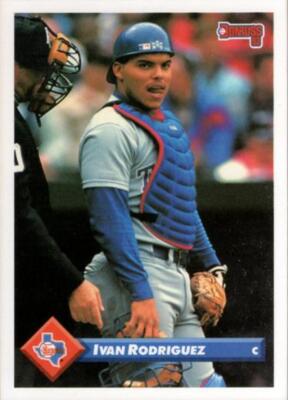 1993 Donruss #187 Ivan Rodriguez Texas Rangers Baseball Card NM-MT ID:32945