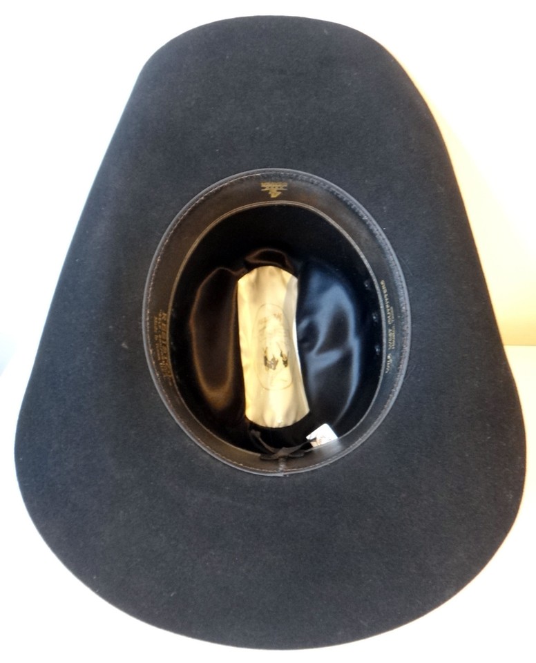 Chapeau western cowboy noir auto-conforme Resistol 7 5