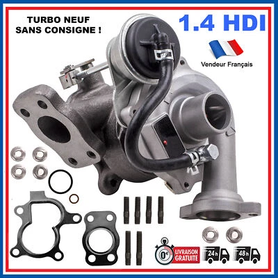 PARTSLINE Turbo pour C1 C2 C3 XSARA FIESTA FUSION 1007 206 207 307 1.4 HDI 0375K0 0375G9
