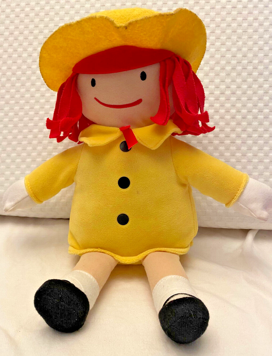 Kohls Cares Madeline Plush Yellow Coat Felt Hat Red Hair Stuffed Doll Toy 13