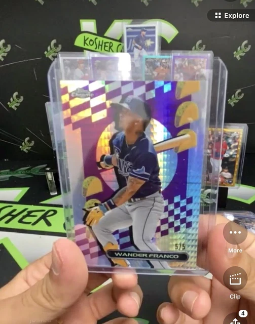 2023 Topps Chrome Wander Franco Taco Fractor 5/5 SSP Jersey Match 🌮 PREISVORSCHLAG MACHEN!