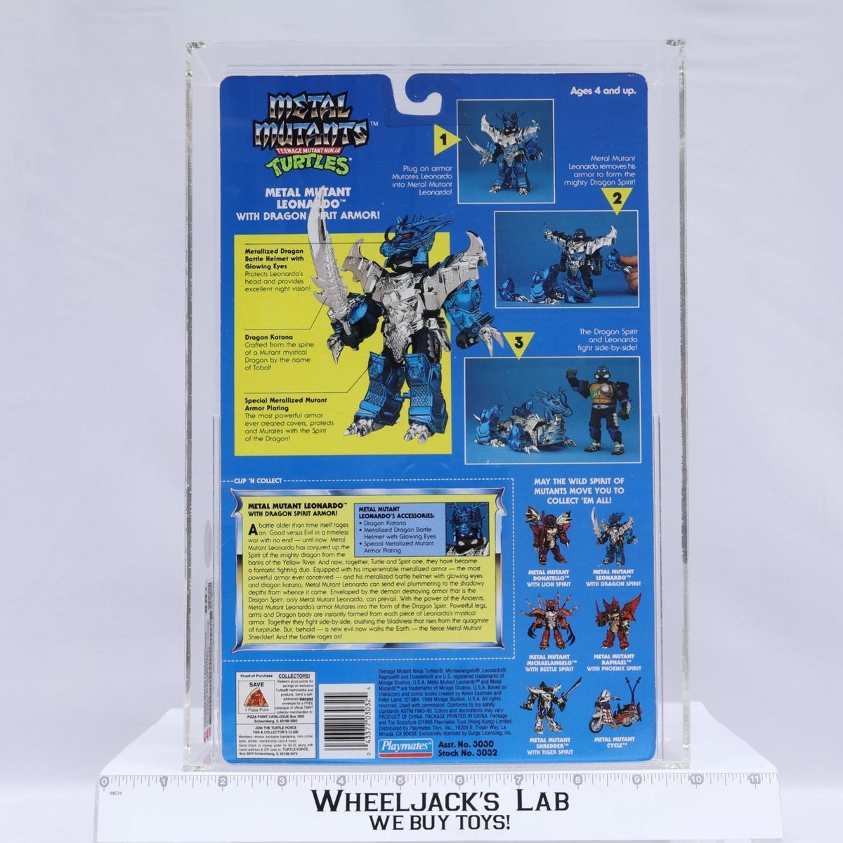 Leonardo W/ Dragon Spirit CAS GRADED 80+ 80/85/95 TMNT Metal