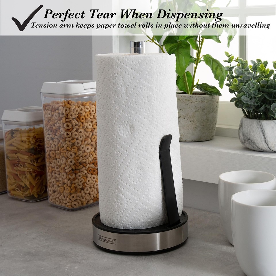 Easy Tear Deluxe Paper Towel Holder Dispenser with Suspension Arm