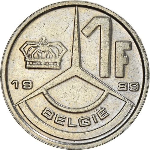 Belgium 1 FRANC KM-170 x 1 Pre Euro 1989-1993 KING BOUDEWIJN Dutch Legend COIN - Picture 4 of 6