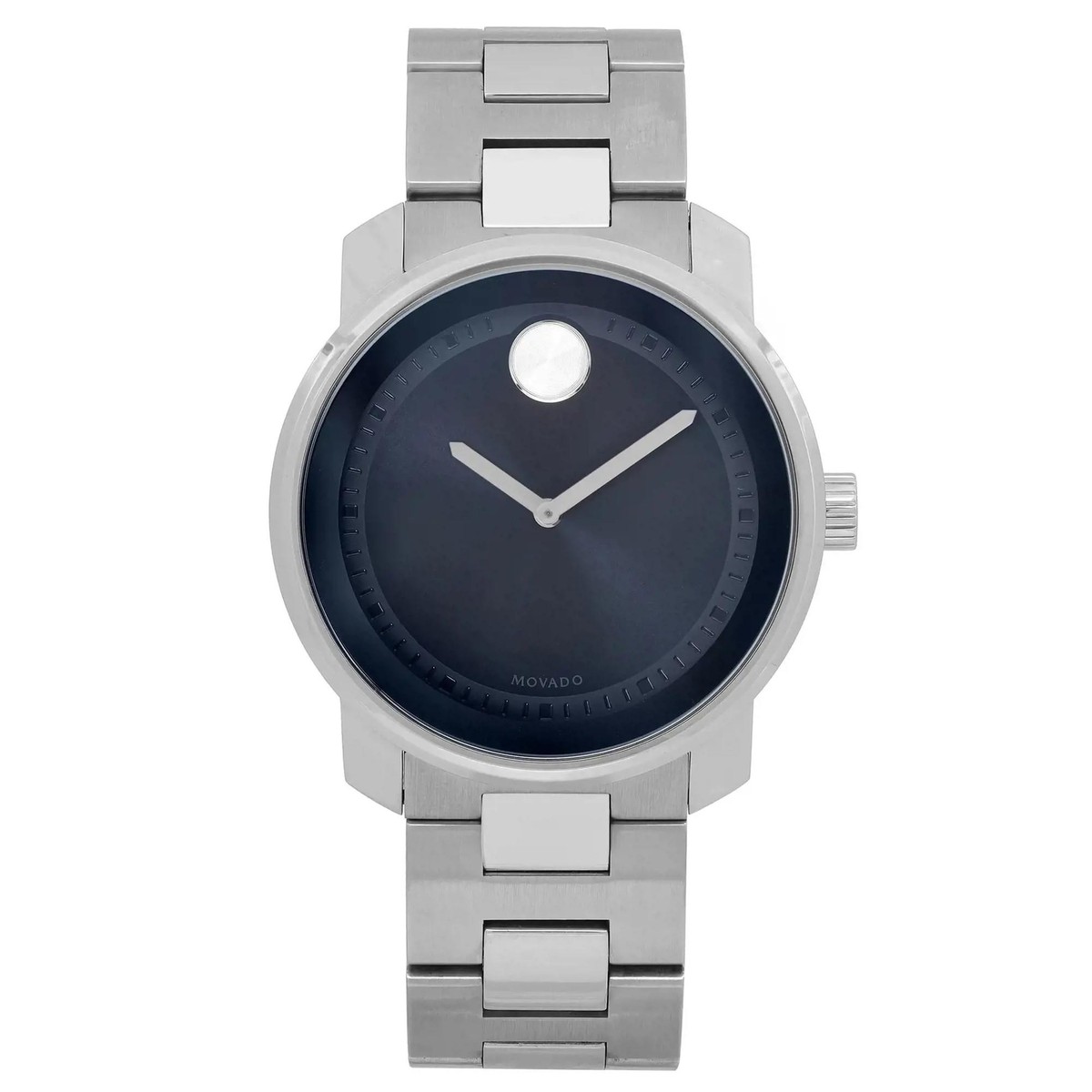 Mens Watches Movado Bold Blue Stainless Steel Movado Bold